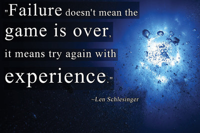 

QUOTE LEN SCHLESINGER 12X18 INCHES Fine Art Print(12 inch X 18 inch)