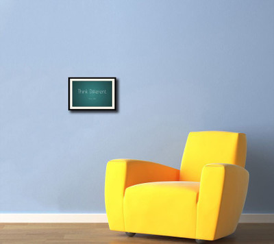 Think Different Steve Jobs Quote Fine Art Print(10 inch X 14 inch, Framed)