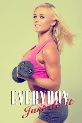 

Everyday Just Do It Motivational Gym Poster Paper Print(18 inch X 12 inch, Rolled)