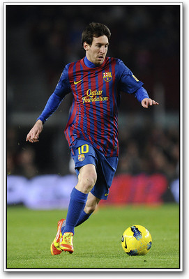 

Lionel Messi playing football Paper Print(18 inch X 12 inch)