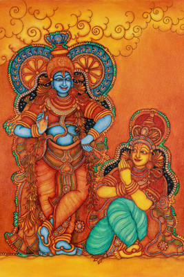 

Oshi - Radhe Krishna Fine Art (2) Paper Print(18 inch X 12 inch, Streched)