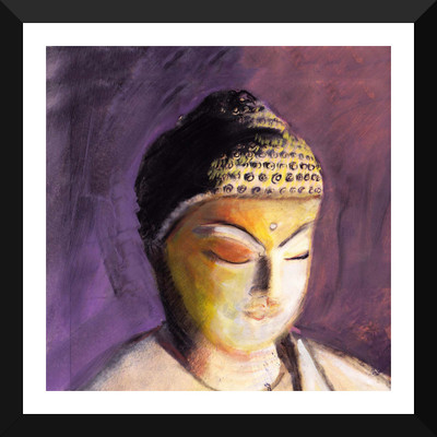 

Tallenge - Buddha In Purple - Premium Quality A3 Size Framed Poster Paper Print(17 inch X 12 inch, Framed)