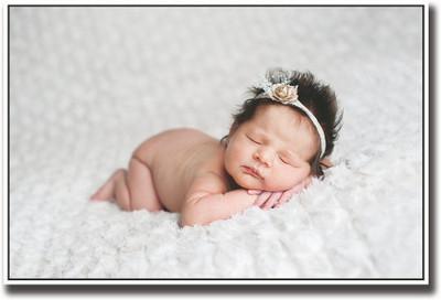 

Baby with brown rose band Fine Art Print(12 inch X 18 inch, Rolled)