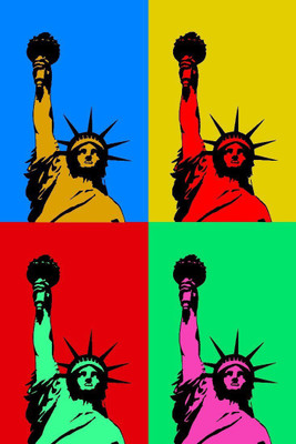 

Posterhouzz Statue Of Liberty Pop Art Poster Fine Art Print(18 inch X 12 inch, Rolled)