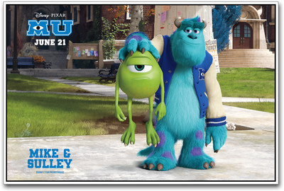 

Mike and Sulley Paper Print(12 inch X 18 inch)