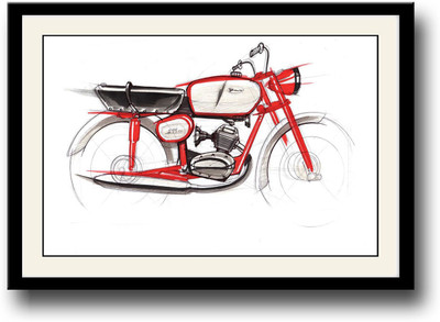 

Artistic Bike Fine Art Print(10 inch X 14 inch, Framed)