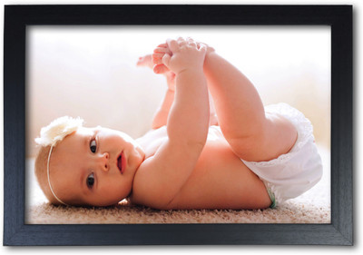 Cute Baby Poster (Ver. 7) Poster with Frame Paper Print(14 inch X 20 inch, Streched)