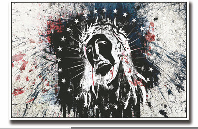 

Posterhouzz Jesus Christ face artistic Fine Art Print(12 inch X 18 inch, Rolled)