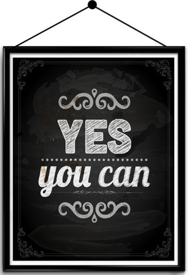 

Motivational quote framed posters Paper Print(16.5 inch X 13.7 inch, Framed)
