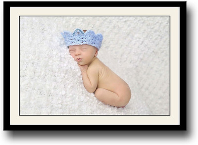 

Baby with blue crown Fine Art Print(10 inch X 14 inch, Framed)