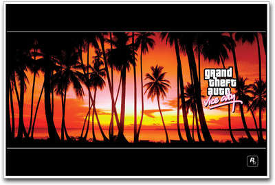 GTA Vice City Paper Print(12 inch X 18 inch)