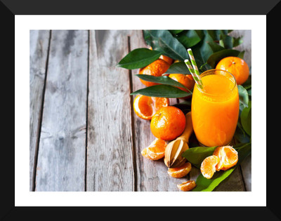 

Tallenge Art For Kitchen - Orange Juice - Premium Quality A3 Size Framed Poster Paper Print(17 inch X 12 inch, Framed)