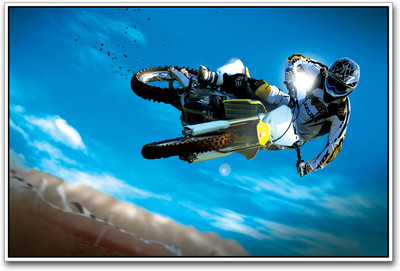 

Motocross Bike Stunt Paper Print(12 inch X 18 inch)