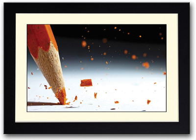 

Orange Pencil Photography Fine Art Print(14 inch X 20 inch, Framed)