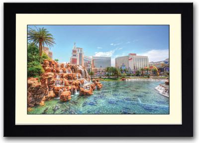 

Clean waterfall artificial Fine Art Print(14 inch X 20 inch, Framed)