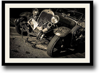 

Vintage jeep Fine Art Print(10 inch X 14 inch, Framed)