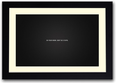 

Do your work quote Fine Art Print(14 inch X 20 inch, Framed)