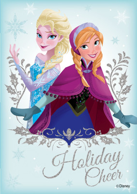 

ORKA Frozen-Elsa & Anna Digital Printed with Laminated Paper Print(18 inch X 12 inch, Rolled)