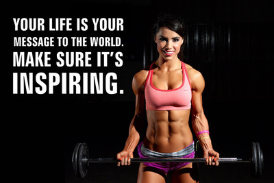 

INSPIRING GYM POSTER Paper Print(12 inch X 18 inch, Rolled)