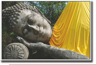 

Posterhouzz Buddha statue sleeping Fine Art Print(12 inch X 18 inch, Rolled)