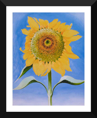 

Tallenge Modern Masters Collection - Sunflower By Georgia O'Keeffe - Premium Quality A3 Size Framed Poster Paper Print(17 inch X 12 inch, Framed)