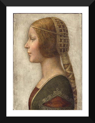 

Tallenge Old Masters Collection - Profile of a Young Fiancee By Leonardo da Vinci - Premium Quality A3 Size Framed Poster Paper Print(17 inch X 12 inch, Framed)
