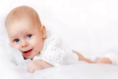 

Child's Love - Cute Smiling Baby (6) Paper Print(12 inch X 18 inch, Streched)