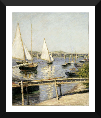 

Tallenge Old Masters Collection - Sailing Boats at Argenteuil by Gustave Caillebotte - Premium Quality A3 Size Framed Poster Paper Print(17 inch X 12 inch, Framed)