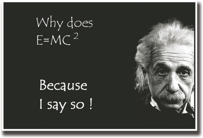 

Because I say so Albert Einstein funny Fine Art Print(12 inch X 18 inch, Rolled)