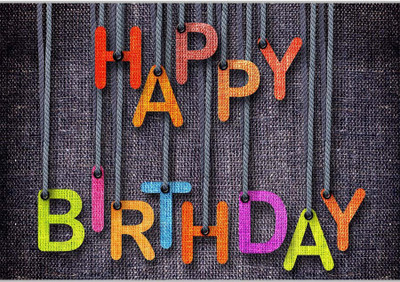 

Posterhouzz Happy Birthday Hanging Alphabets Paper Print(12 inch X 18 inch, Rolled)