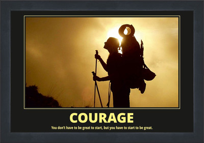 

Motivational Poster Extra Large with 1" broad Frame Fine Art Print(18 inch X 26 inch, Framed)