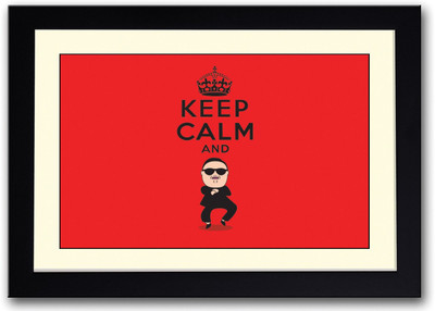 

Keep Calm and Gangnam Style Fine Art Print(14 inch X 20 inch, Framed)