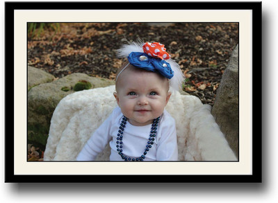 

Baby with blue necklace Fine Art Print(10 inch X 14 inch, Framed)