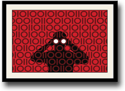 

Man with binoculars Fine Art Print(10 inch X 14 inch, Framed)