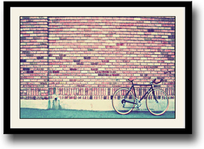 

Vintage Bike stunning Fine Art Print(10 inch X 14 inch, Framed)