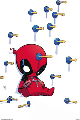 

Deadpool bullseye(Officially Licensed) poster Paper Print(24 Inch X 16 inch, Rolled)
