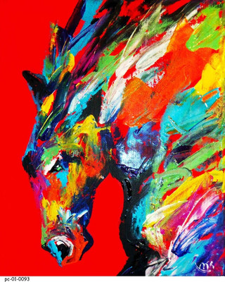 

Posterhouzz Poster -Red Horse 45 Fine Art Print(18 inch X 12 inch, Rolled)