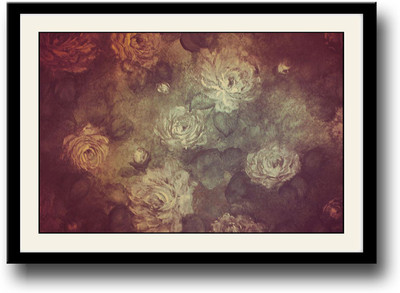 

Vintage floral design Fine Art Print(10 inch X 14 inch, Framed)