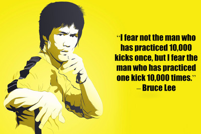 

Oshi - Bruce Lee Motivational Quote (8) Paper Print(12 inch X 18 inch, Rolled)