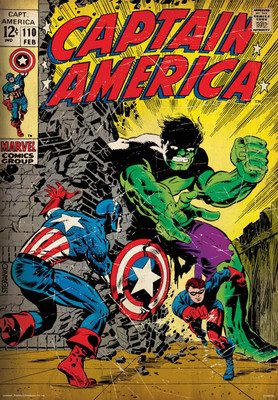 

Captain America -fight poster (Officially Licensed) Paper Print(18 inch X 12 inch, Rolled)