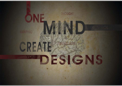 

Posterhouzz One Mind To Create Your Design Paper Print(12 inch X 18 inch, Rolled)