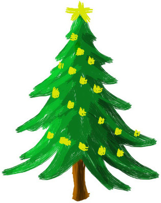 

Tallenge Christmas Collection - Christmas Tree Art - Framed Photo Print For Gifting And Home And Office Décor On Photographic Paper(12 inch X 12 inch, Framed)