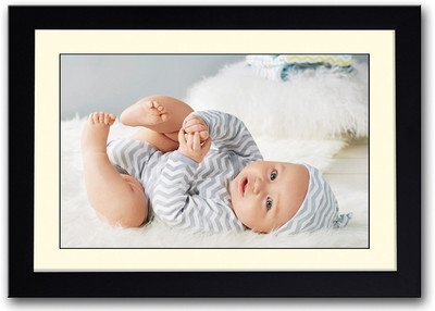 

Baby Playing Fine Art Print(14 inch X 20 inch, Framed)