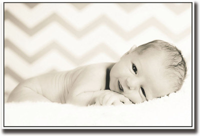 

Cute baby smiling b&w Fine Art Print(12 inch X 18 inch, Rolled)