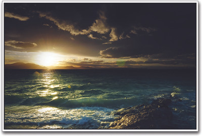 

Blue Water Sunrise Paper Print(12 inch X 18 inch)