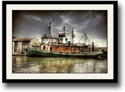 

Ship docked Fine Art Print(10 inch X 14 inch, Framed)
