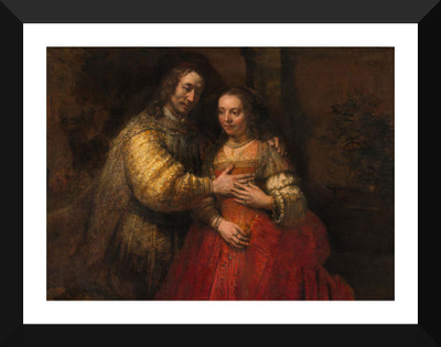 

Tallenge Old Masters Collection - Isaac and Rebecca, known as 'The Jewish Bride' by Rembrandt - Premium Quality A3 Size Framed Poster Paper Print(17 inch X 12 inch, Framed)