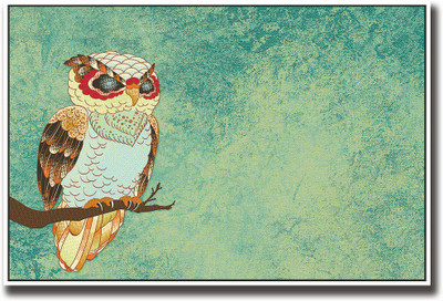 Awesome Owl art Fine Art Print(12 inch X 18 inch, Rolled)