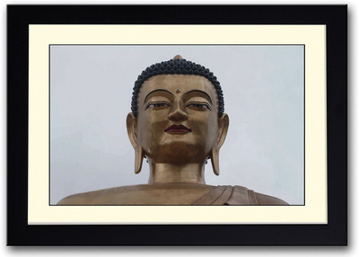 

Metal Buddha Statue Fine Art Print(14 inch X 20 inch, Framed)