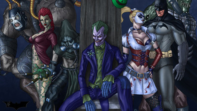 

Batman Harley Quinn Joker Scarecrow Bane Killer Croc Frameless Fine Quality Poster Paper Print(12 inch X 18 inch, Rolled)